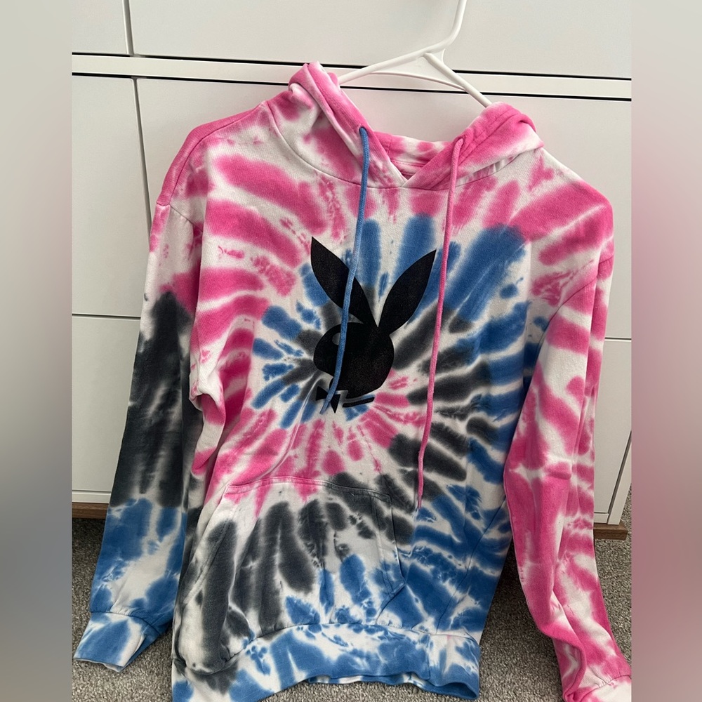 Playboy tie dye hoodie